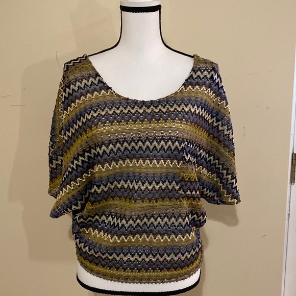 ❤️Collective Concepts Chevron Knit Top size - size S great condition! - Picture 1 of 5
